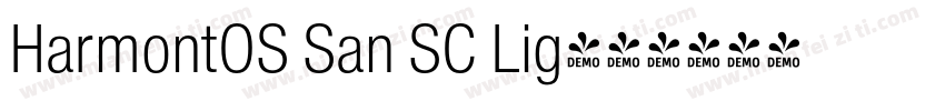 HarmontOS San SC Lig字体转换